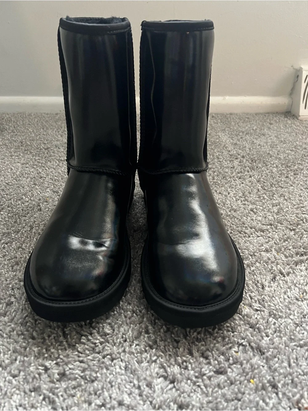 UGG Women's Black Iridescent Short Winter Boots